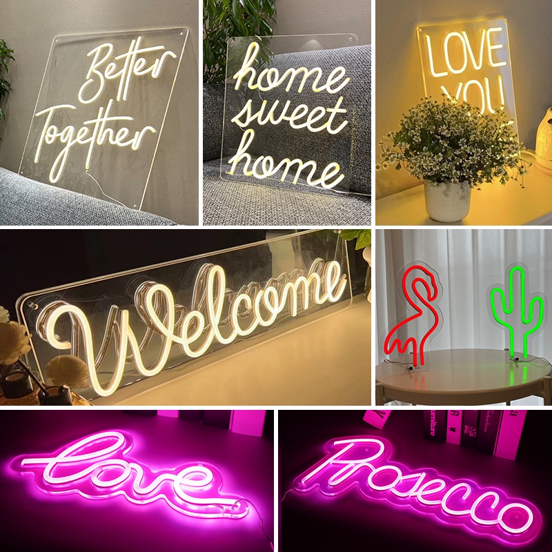 ledNeon Backboard Creative Neon Sign LED Luminous Characters Letter ...