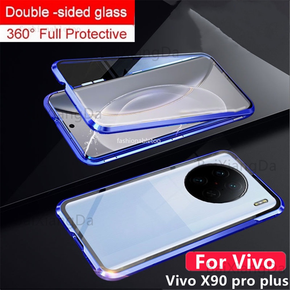 Double sided Tempered Glass Phone Case For Vivo X90 pro plus