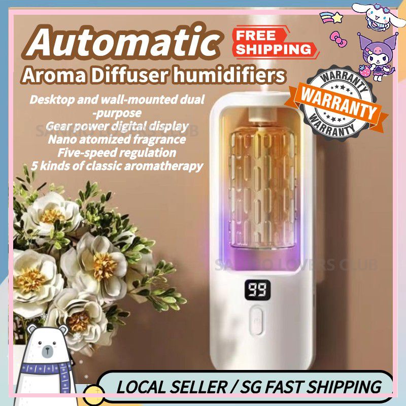 Automatic Aroma Diffuser Rechargeable humidifiers Digital display Fragrance Machine Essential
