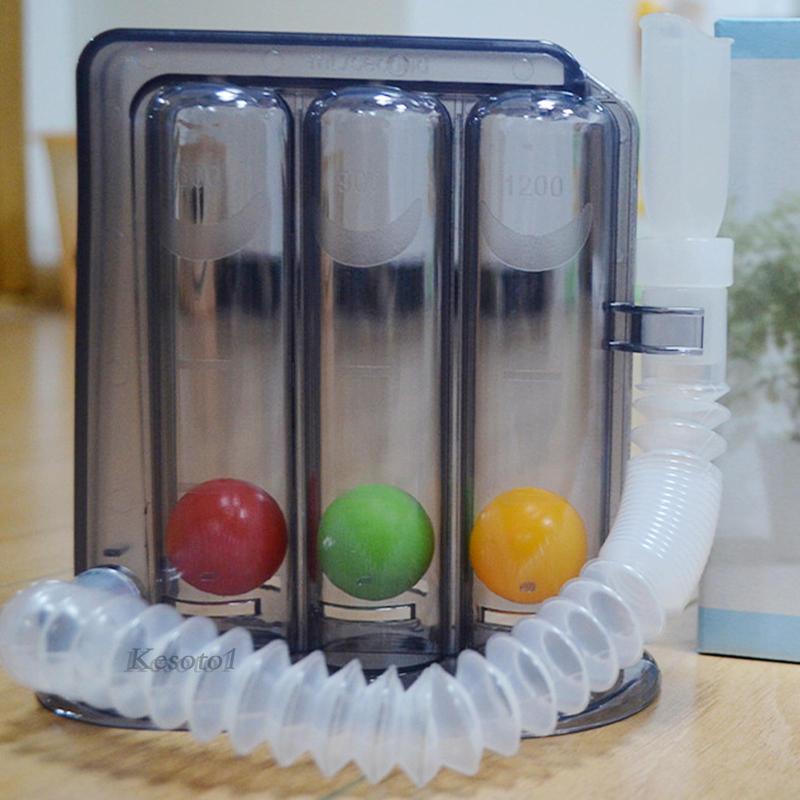 [Kesoto1] 3Ball Deep Breathing Exerciser Incentive Spirometer