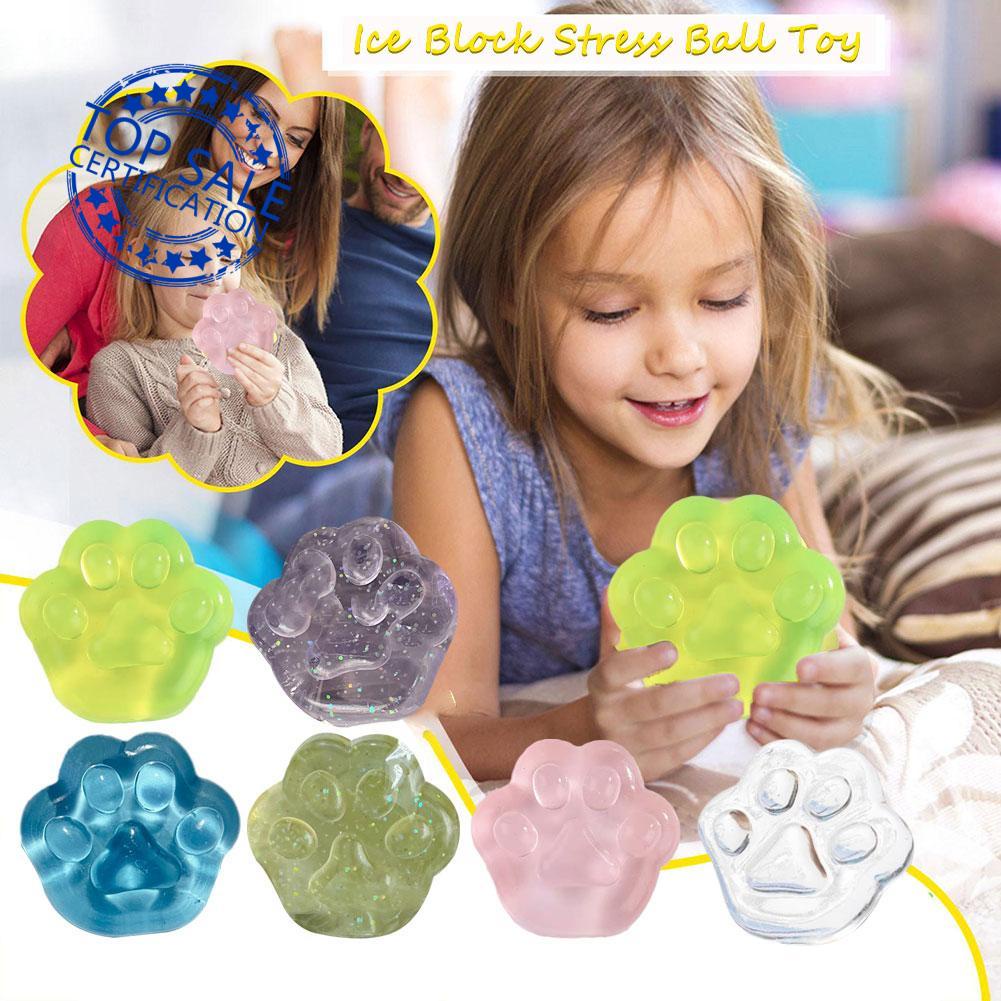 NEW Fidget Toy Mini Squishy Toys Mochi Ice Block Stress Fish Cat Toy ...