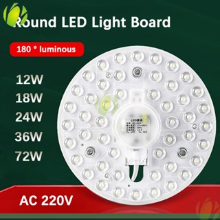 Led Panel Light 220V Round Ring Circle Led Light Board Panel 12W