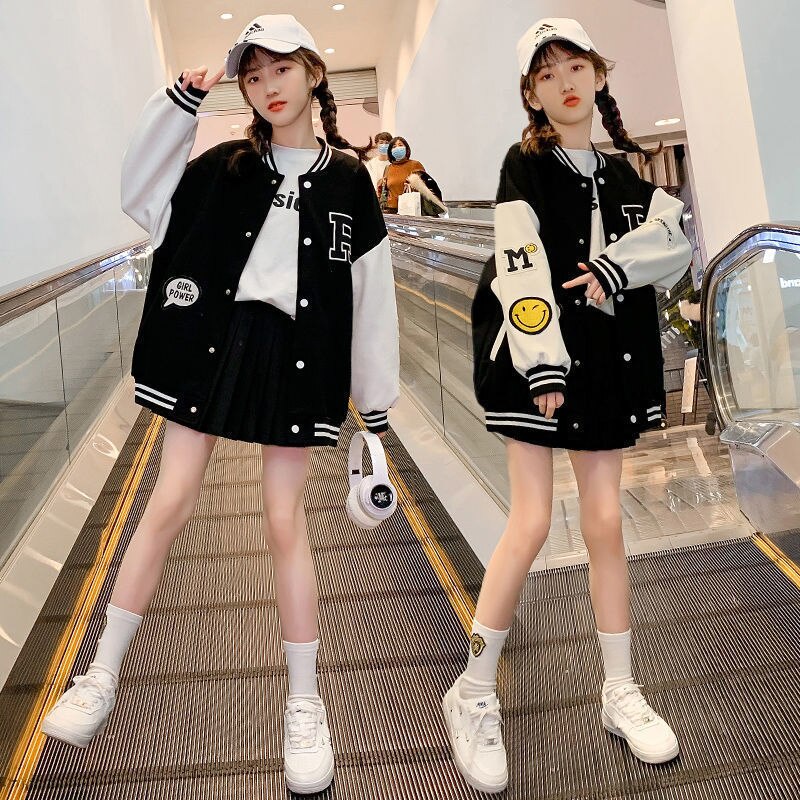 Girl sales baseball jacket