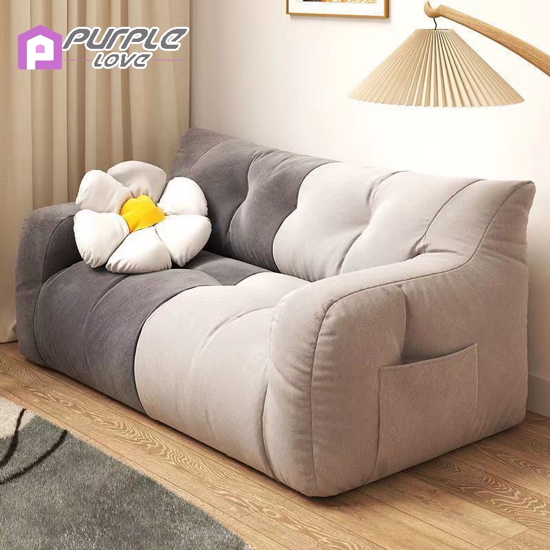 🇸🇬Ready Stock🇸🇬Cotton Linen Lazy Sofa Soft Comfortable Couch with Handy
