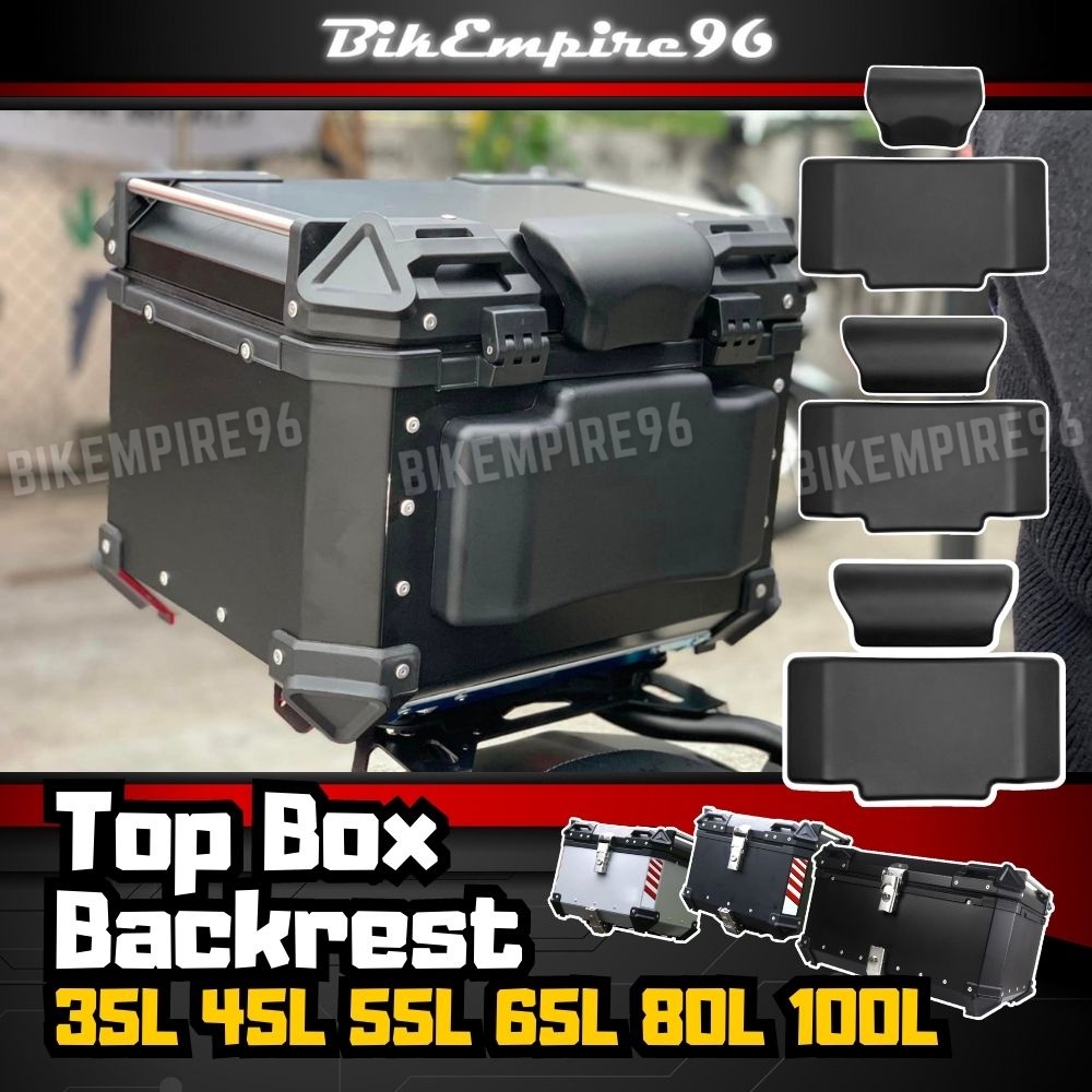 Motorcycle Top Box Backrest Pad Heavy Duty Cushion for 35L 45L 55L 65L