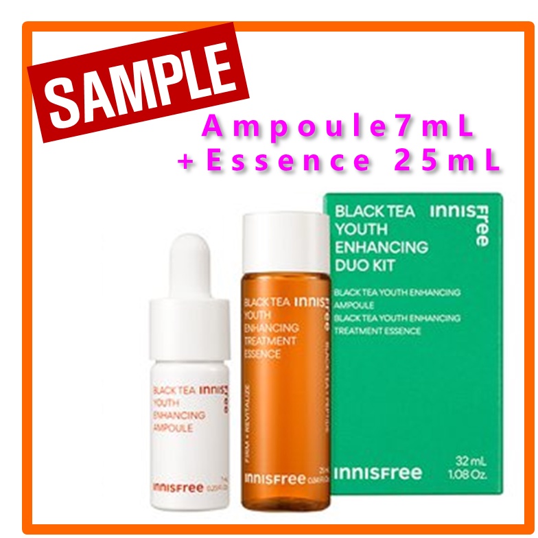 [SAMPLE] innisfree Black Tea Youth Enhancing DUO Kit(Ampoule 7mL ...