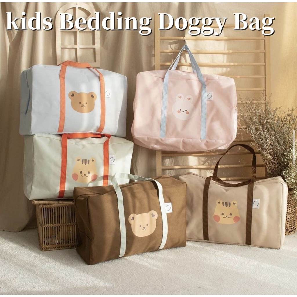 Ins Korean Baby Kindergarten Quilt Organizer Bag Bedding Doggy Bag ...