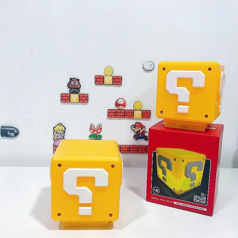 Super Mario Question Mark Shape Block Hanging Lamp Classical Funny Game ...