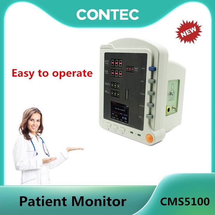 CONTEC CMS5100 ICU Patient Monitor Digital NIBP TEMP SPO2 PR CONTEC ...