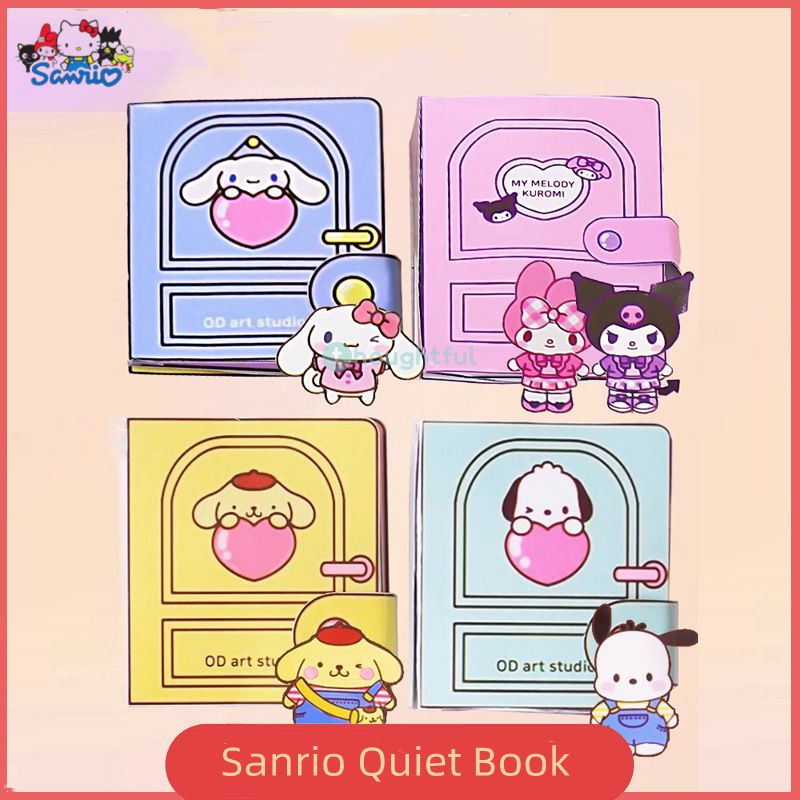 Sanrio Quiet Book Cartoon Anime Kuromi My Melody Cinnamoroll Pochacco ...