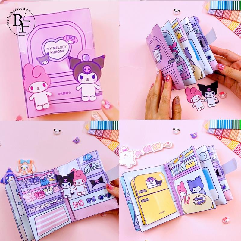 Sanrio Quiet Book My Melody Kuromi Cinnamoroll Pom Pom Purin Pochacco ...
