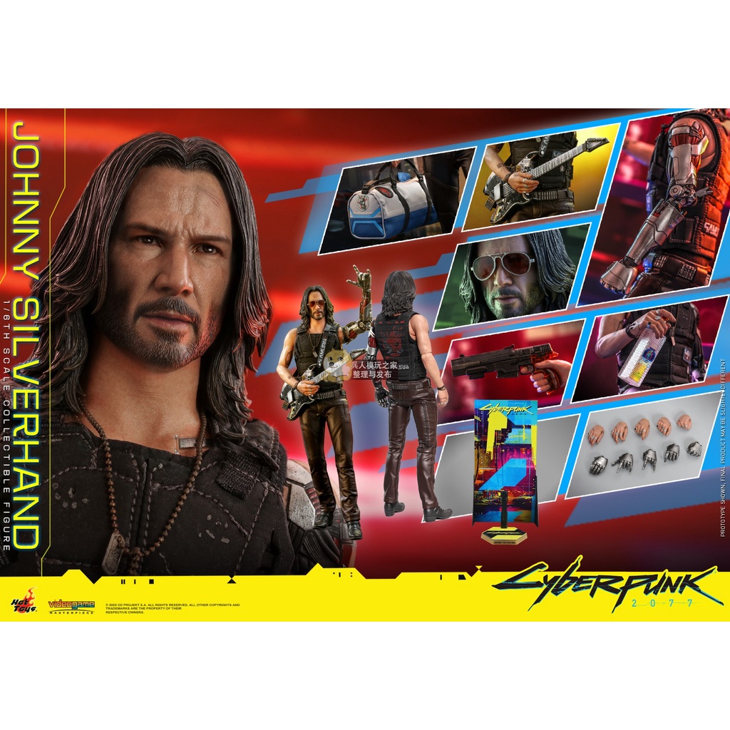 Hot TOYS Cyberpunk 2077 Johnny Silver Hand 1: 6 Scale Collection Doll ...