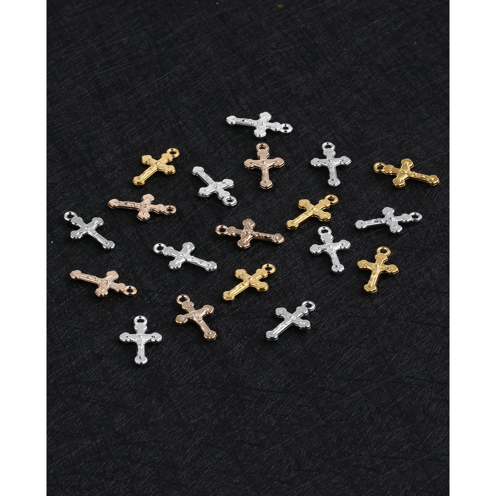20Pcs/Lot 4 Colors Tiny Mini Religious Catholic INRI Cross Crucifixion ...
