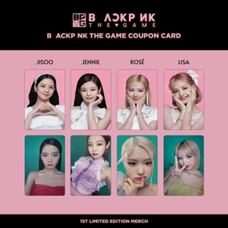 Blackpink The Game PhotoCards YG BPTG Jisoo Rose Jennie Lisa Photo Cards 4  Per Set