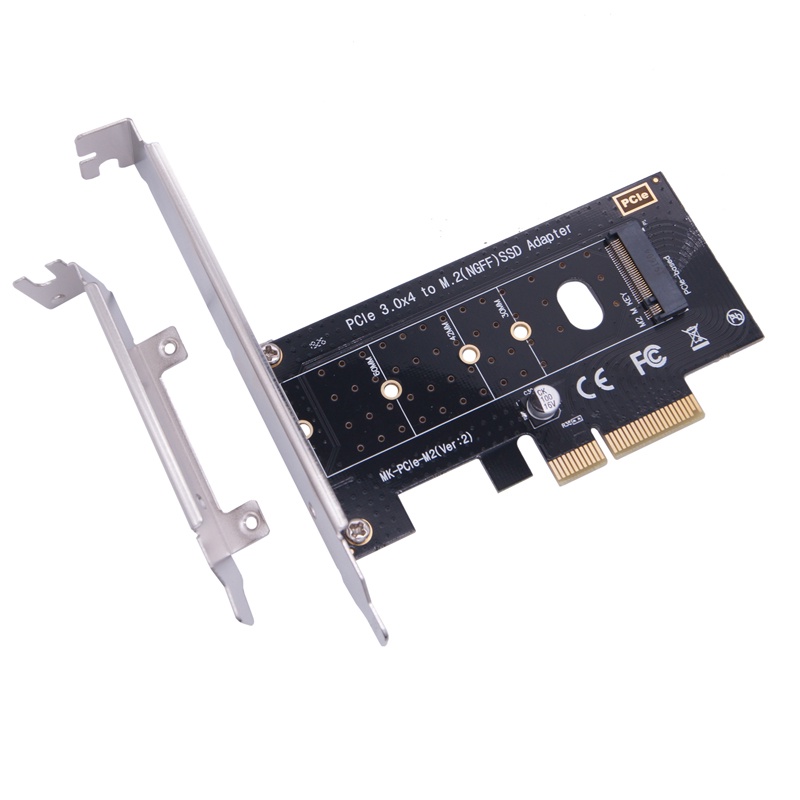 M.2 NVMe SSD NGFF to PCIE X4 Converter Card M Key Riser Multiplier PCI ...