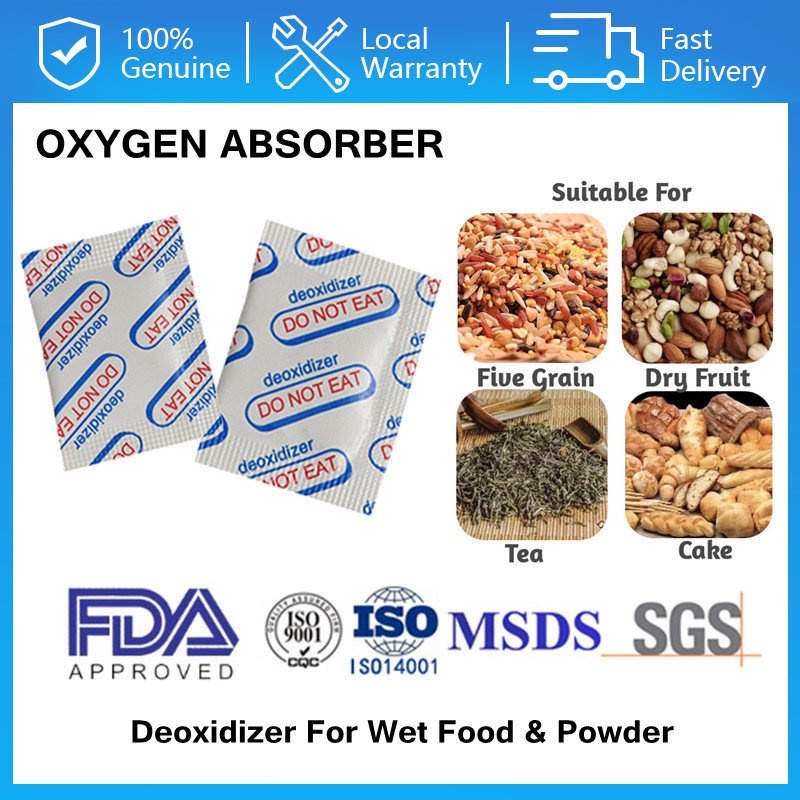 100Pcs Deoxidizer Oxygen Absorber 30CC 50CC Food Desiccant Suitable To