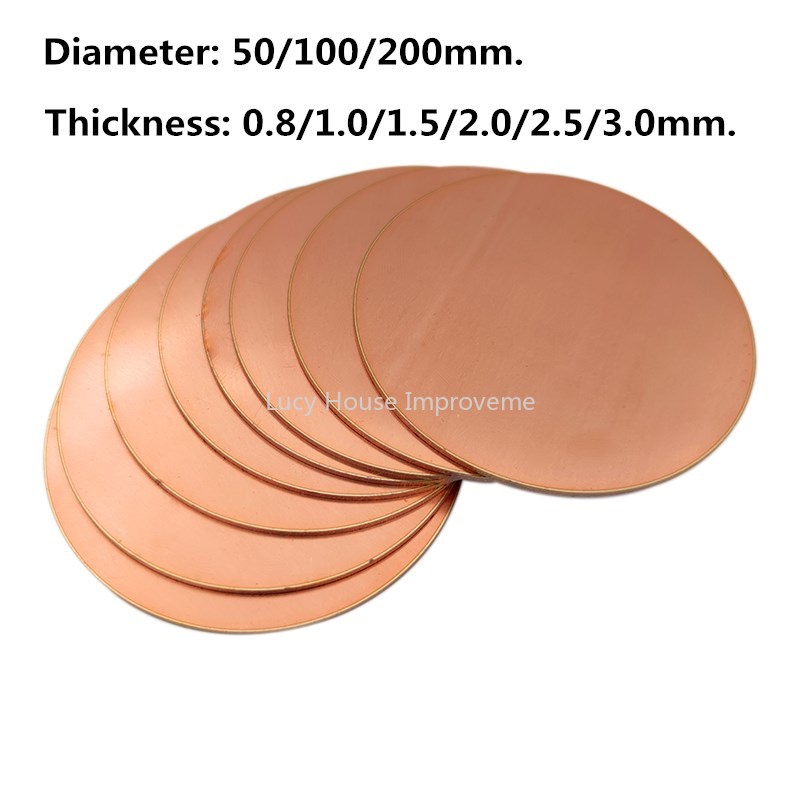Brass Round Plate Metal Disc 2 Pcs Bass Disc Ound Plate