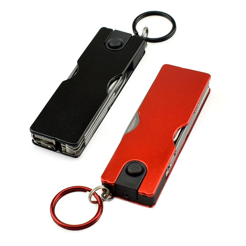 Multifunction Mini Fashion Keychain Swiss Knife LED Lights Nail ...