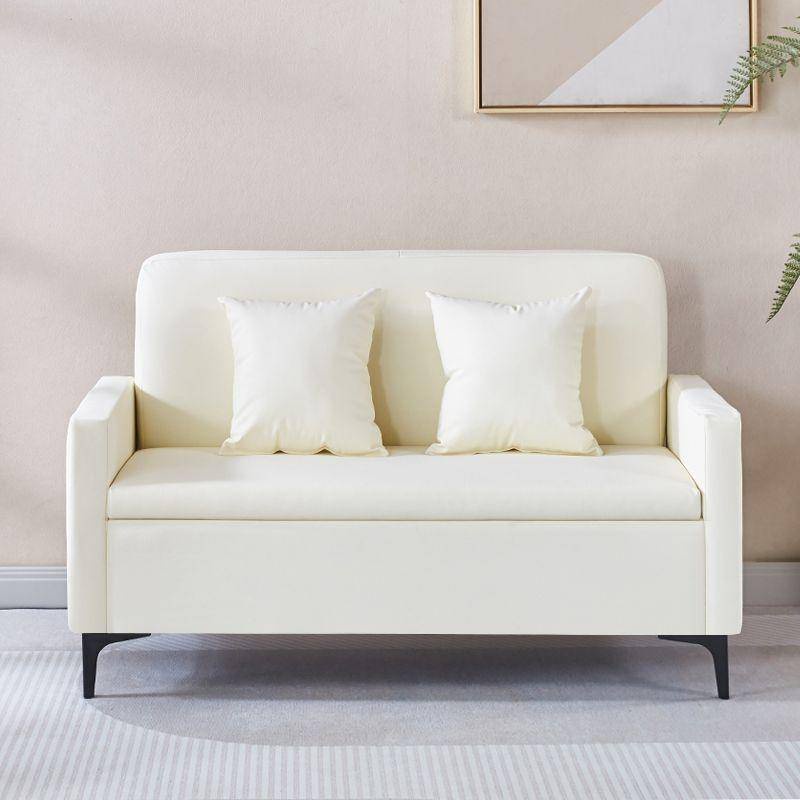 Cat Claw Leather Small Sofa Nordic Modern Small Unit Living Room Apartment Office Rental Room