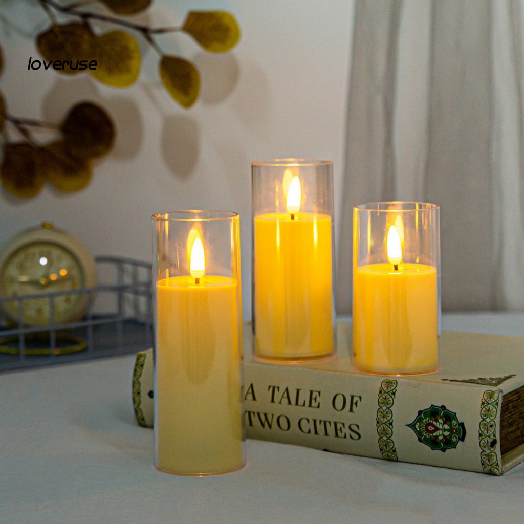 /LO/ Fake Candle Lamp Party Supplies Flickering Led Candle Lamp