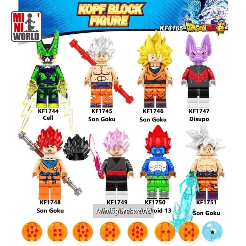 Dragon Ball Minifigure Sun Wukong Black Wukong Artificial Man No. 13 ...