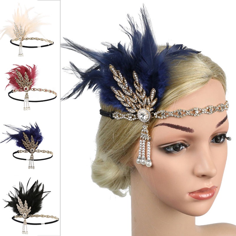 Gatsby on sale feather headband