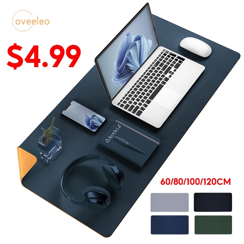 Ready Stock Mouse Pad Large Leather Mousepad Table Mat Laptop Computer