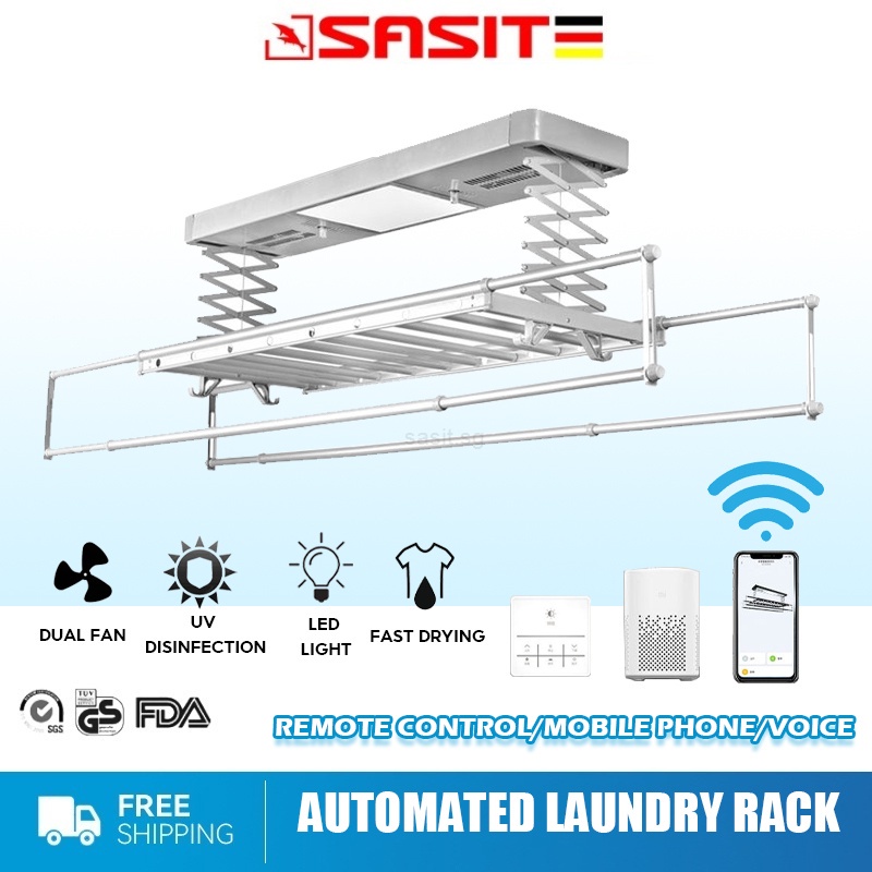 SAS Automated Smart Laundry Rack System FREE INSTALLATION + 5 WARRANTY ...