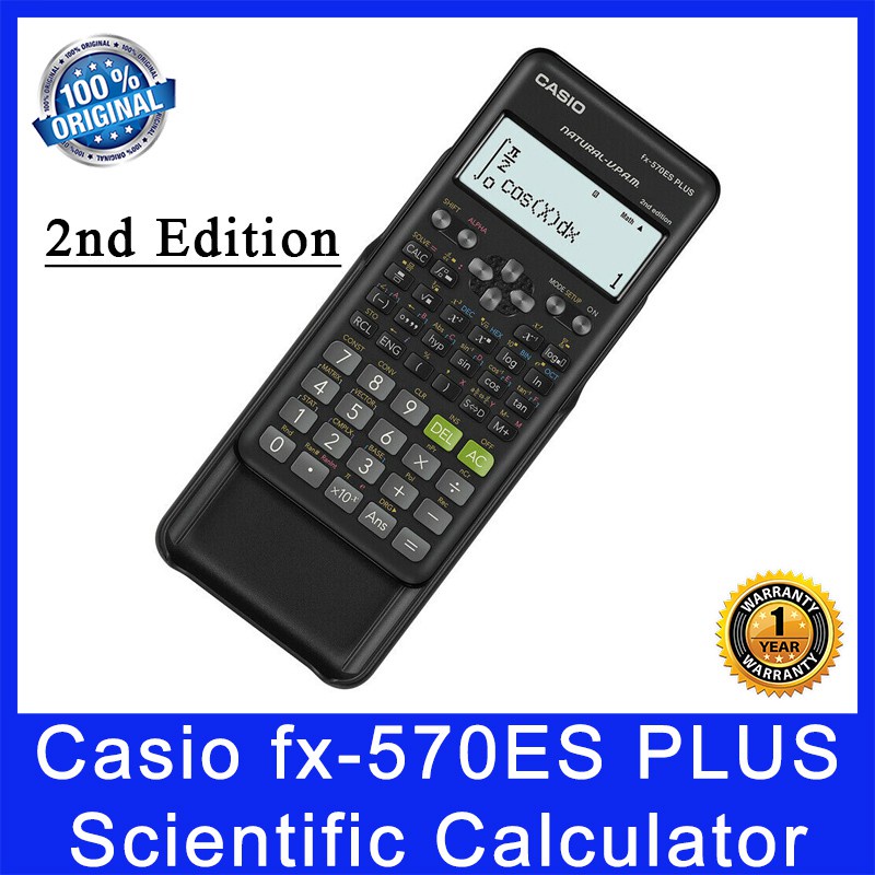 Casio Fx-570es Plus 2-line Display Scientific Marix Vector Calculator