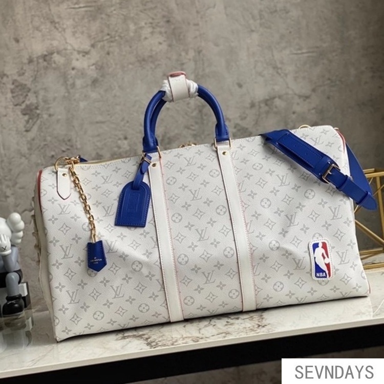 M45586 M45587 l v x Nba Co Branded Basketball Keepall 55 Travel Bag Nba  Logo Portable Travel Bag
