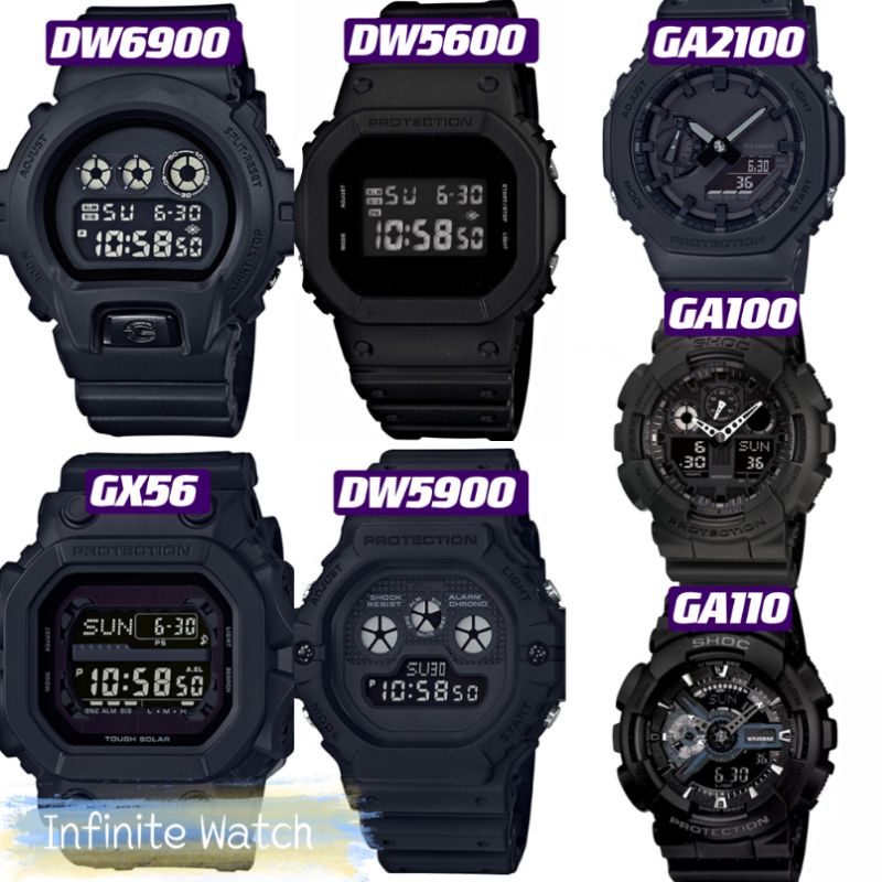 Casio g shock black on sale watch