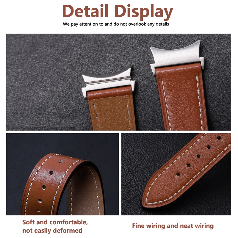 Leather Strap for Samsung Galaxy Watch Classic 47mm 43mm 44mm - Main Image