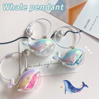 Cute Pet Gradient Small Whale Doll Key Chain Creative Blue Five