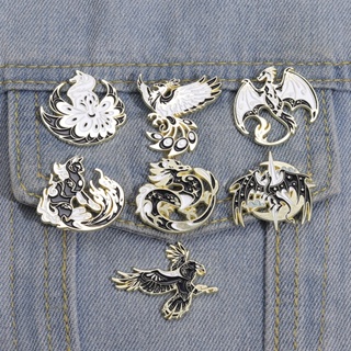 Crystal Enamel Phoenix Bird Brooches Animal Pin For Women Men Brooch Pin  Gifts