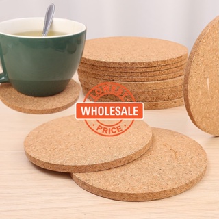 12 Pcs Cork Coaster for Drink, Absorbent Heat Resistant Reusable Tea or  Coffee Coaster, Blank Coasters for Crafts,Warm Gifts Cork Coasters for