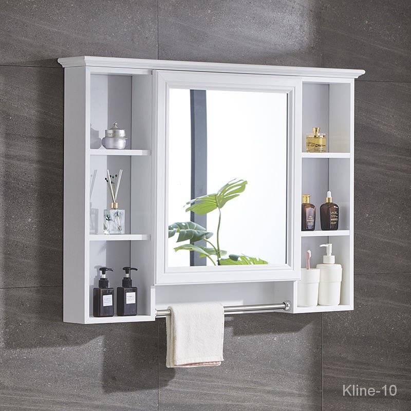 [kline]Bathroom Mirror Cabinet Wall Mounted Mirror Box With Shelves ...