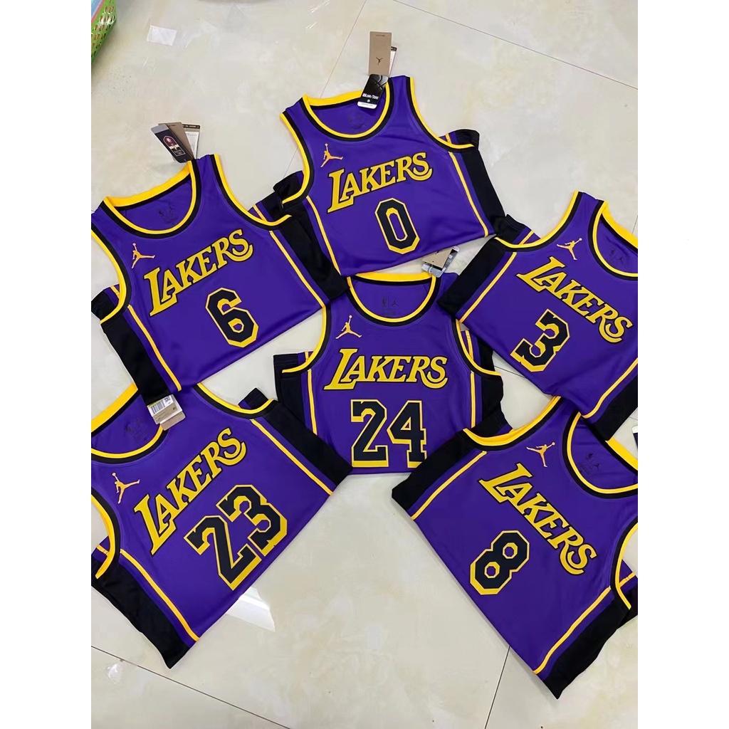 Hot Pressed 2023 Nba Los Angeles Lakers Basketball Jersey West James Kobe Shopee Singapore 6679