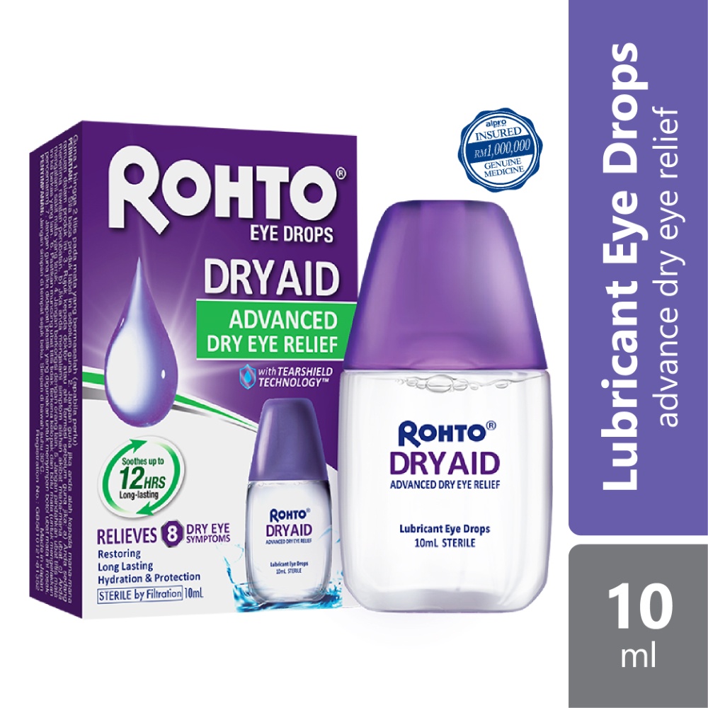 Rohto Dry Aid Advance Eye Drops 10ml Shopee Singapore