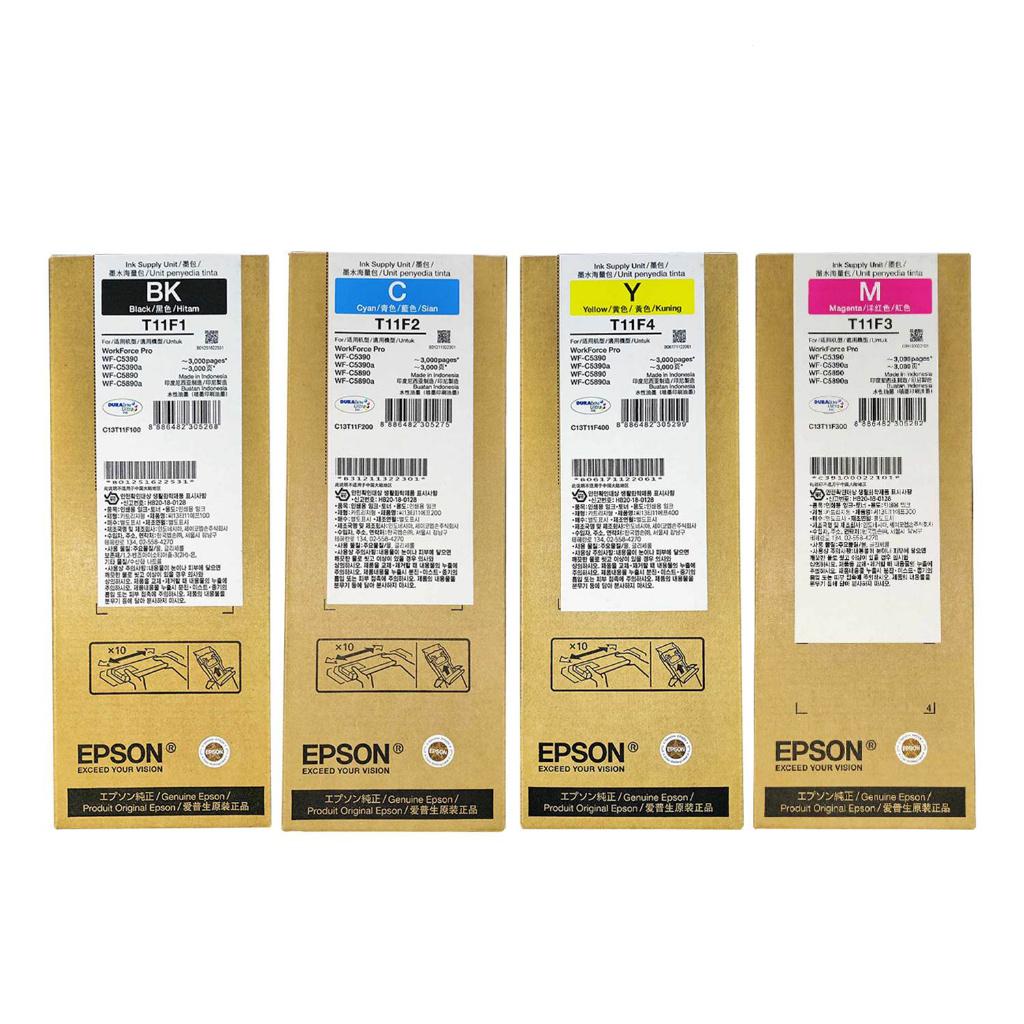 Epson T11F T11F1 T11F2 T11F3 T11F4 T11H Pigment Ink Bag With Chip For ...