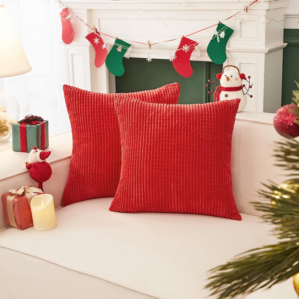 Sofa Amazon Red Pillow Covers PANDICORN Red Christmas Pillow