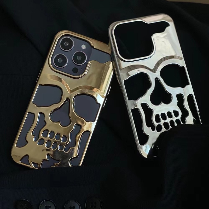 Metal Skeleton Iphone Case, Metal Back Phone Cover