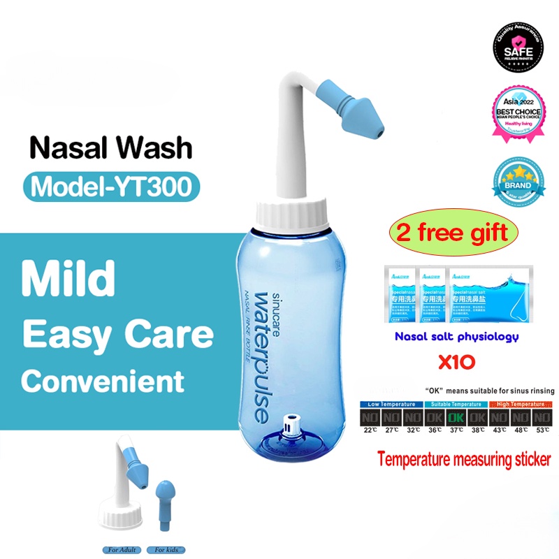 Nasal Wash Salt Rinse Mix Allergic Rhinitis Relief Nose Cavity Protector  Irrigation for 2.7g 300ml Adults Children Nose Cleaner - AliExpress