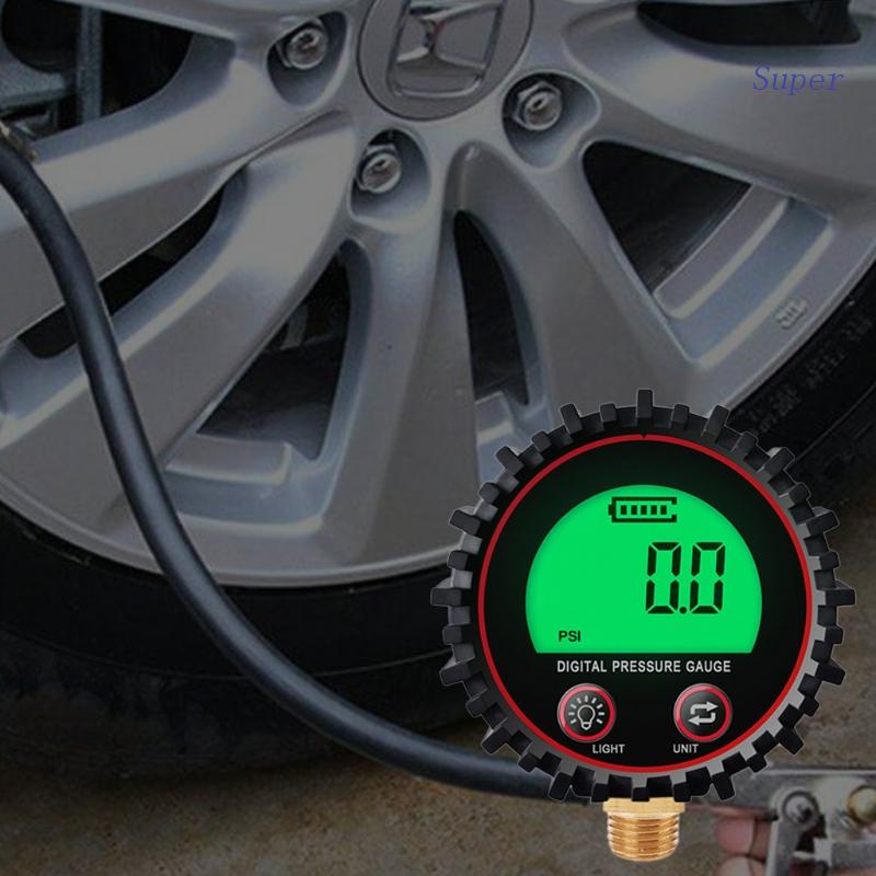 Super Digital Pressure Gauge Sensor with LED Display 1% Accuracy 1/4'' NPT Connector