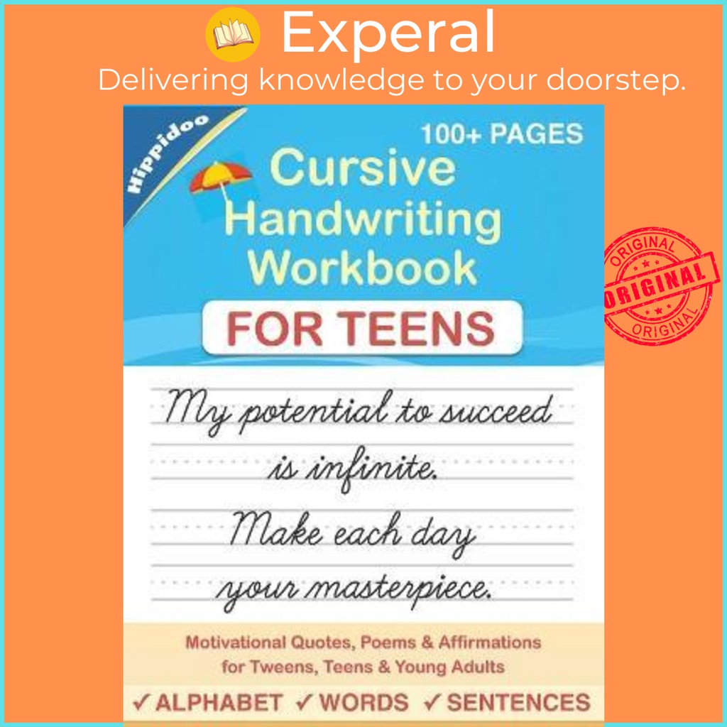 Cursive Handwriting Workbook for Teens : A cursive writing practice ...
