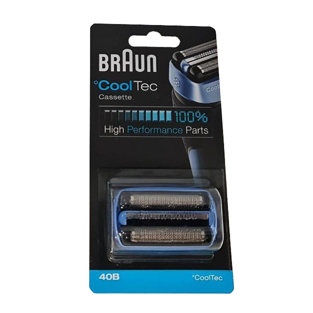Braun 40B CoolTec Shaver Series Foil and Cutter Replacement Head ( Blue