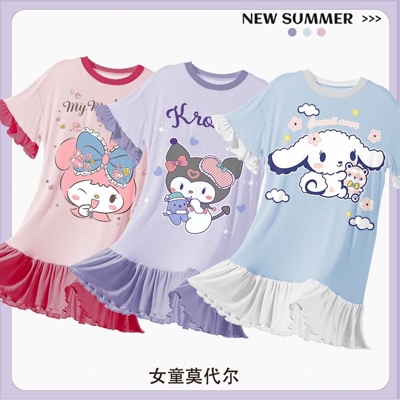 Kids Girl Sleepwear Pajamas Kuromi Melody Pyjamas Cinnamoroll Pajama ...