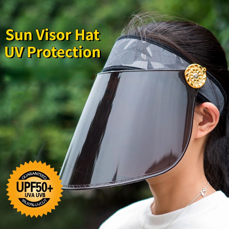 UV Protection Hat Sun Hat Sun Visor Face Shield Summer Korean Hats for Riding Electric Bicycle Cycling Motorbike Shopee Singapore