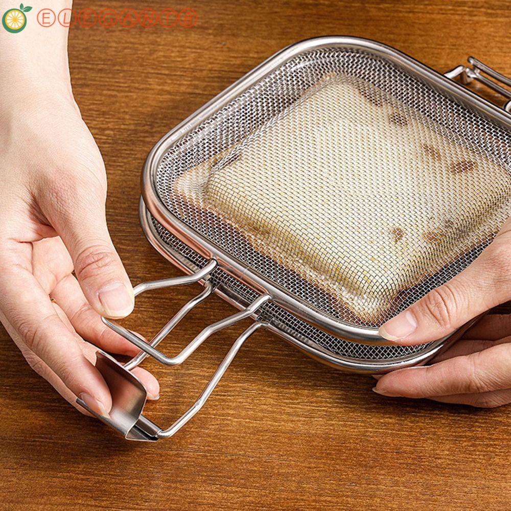 AELEGANT Sandwich Maker Grill Roasting Toast Net Clip Stainless Steel