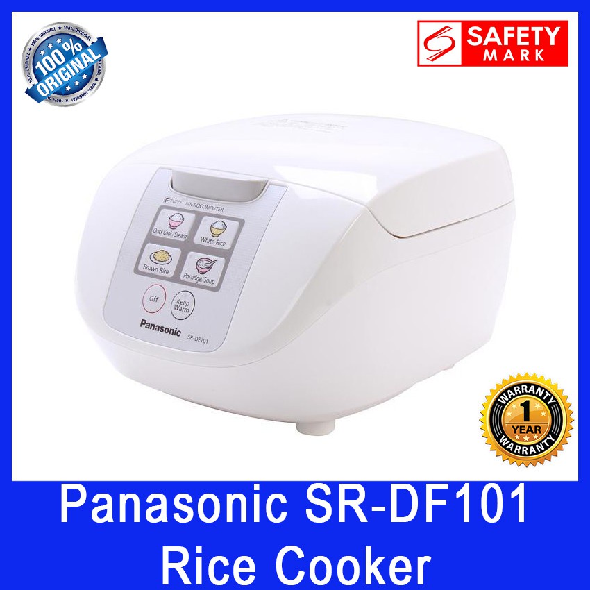 Panasonic SR-DF101 Rice Cooker. 1L Uncooked Rice Capacity. One Touch ...