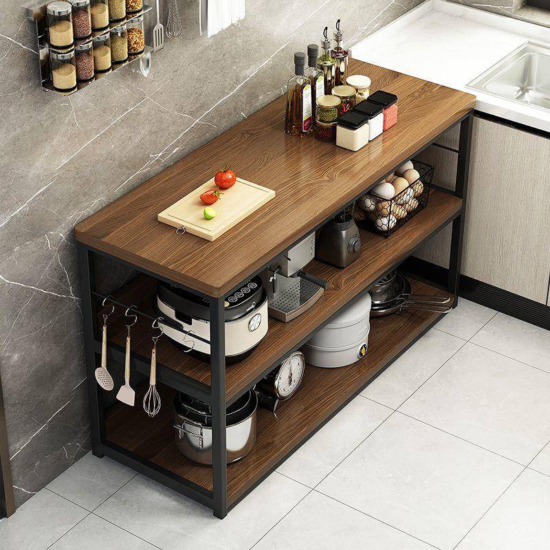 Kitchen storage rack, floor to floor, multi-layer cutting table ...
